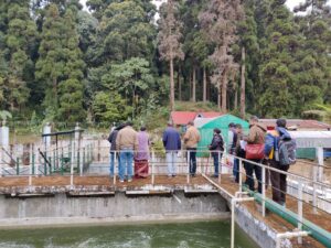 Drainage and sewerage system of Mirik Lake